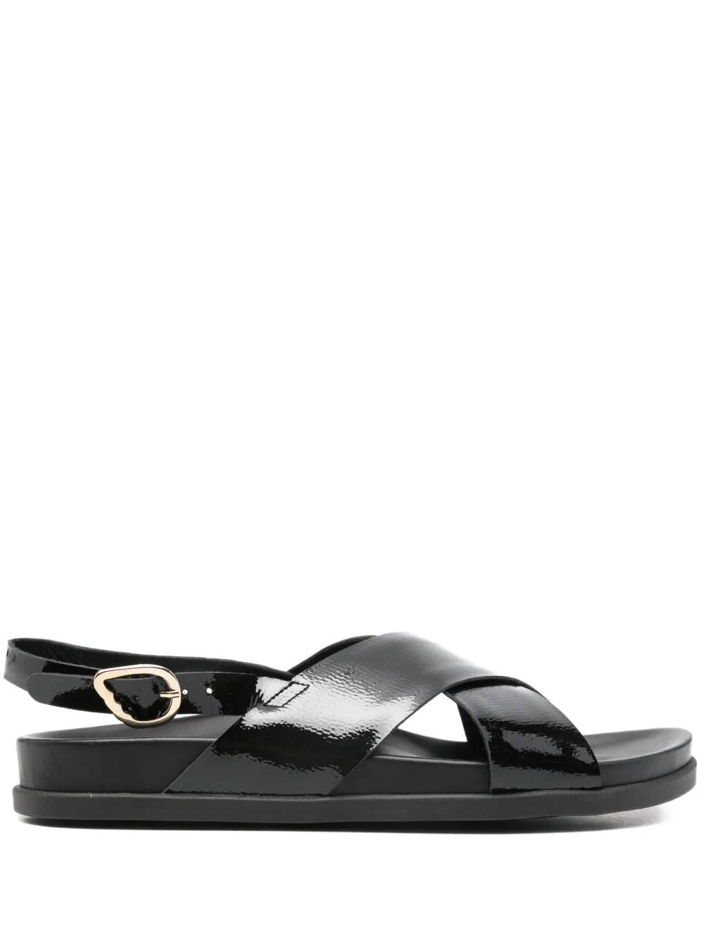 Ancient Greek Sandals Ikesia crossover-strap sandals - Nero