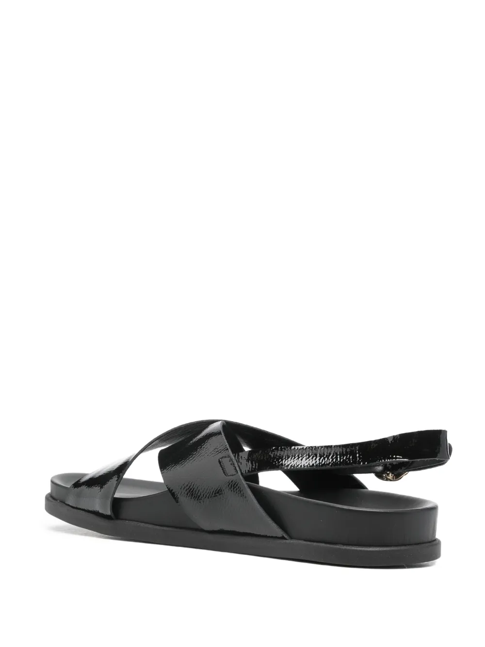 Ancient Greek Sandals Ikesia sandalen met gekruiste bandjes Zwart