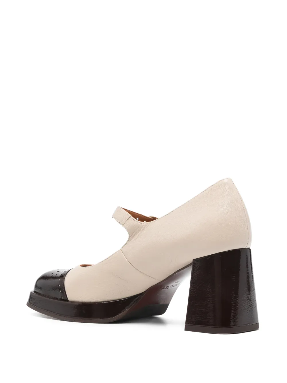 Chie Mihara Kamel Perforated Pumps In White