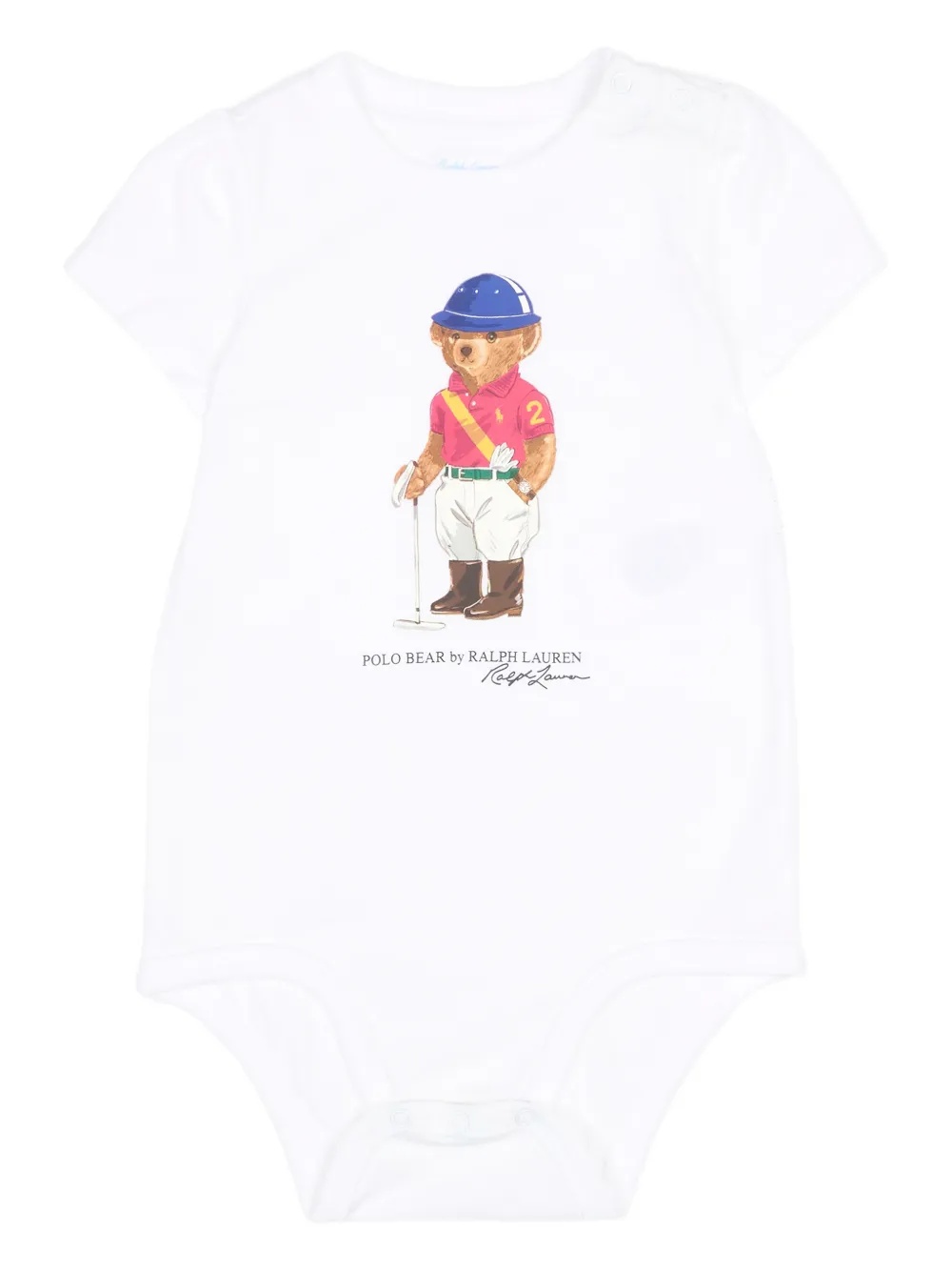 POLO RALPH LAUREN KIDS bear-print body - Bianco