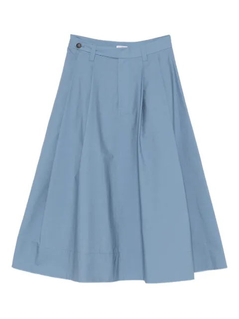 Brunello Cucinelli pleated cotton skirt