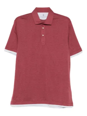 Brunello Cucinelli ピケ ポロシャツ | レッド | FARFETCH JP