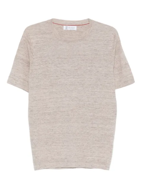 Brunello Cucinelli short-sleeve knitted T-shirt 