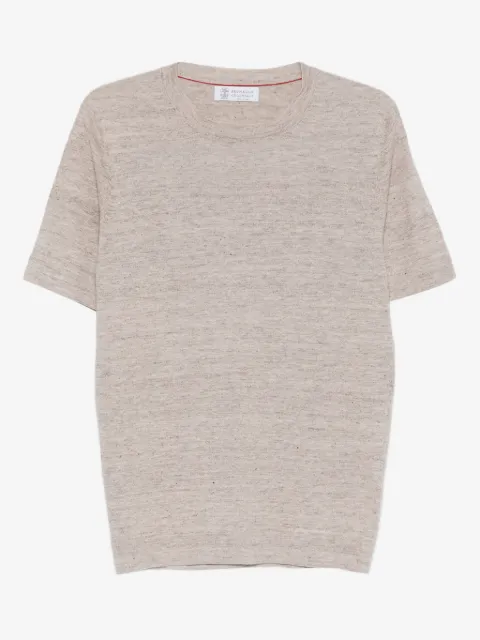 Brunello Cucinelli short-sleeve knitted T-shirt 