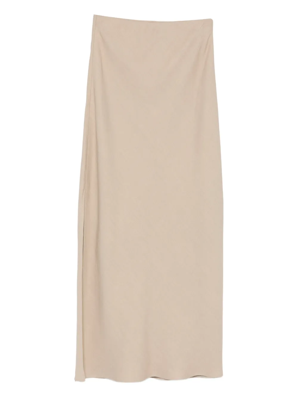 Brunello Cucinelli Side Slit Straight Skirt In Red