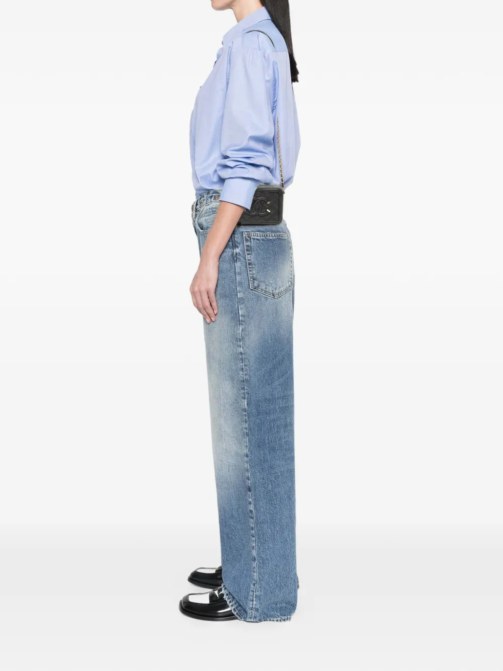 CHANEL Pre-owned 2018 Mini Caviar Cc Filigree Vanity Case Satchel In Black