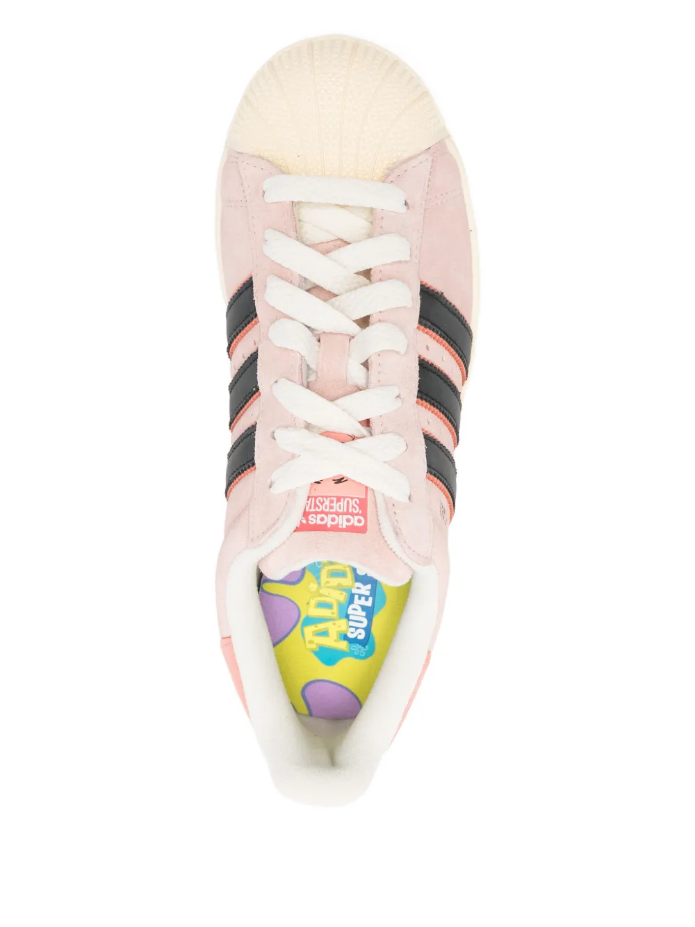 adidas Superstar gestreepte sneakers Roze