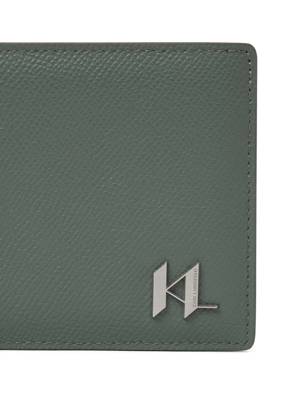 Karl Lagerfeld K Monogram leren portemonnee Groen
