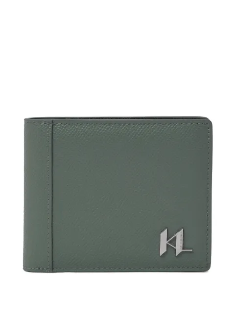 Karl Lagerfeld monogram leather wallet