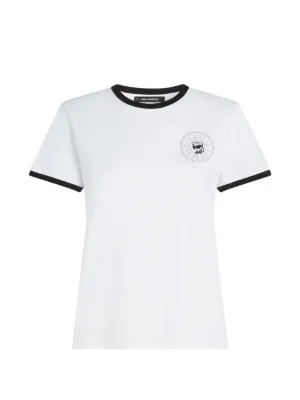 Courrèges コントラストトリム Tシャツ | ホワイト | FARFETCH JP