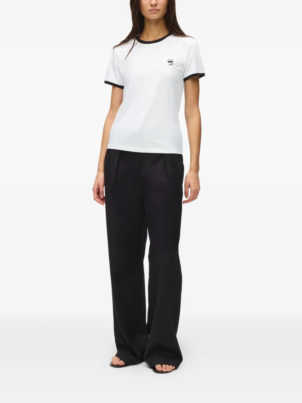 Karl Lagerfeld T-shirt met ronde hals Wit