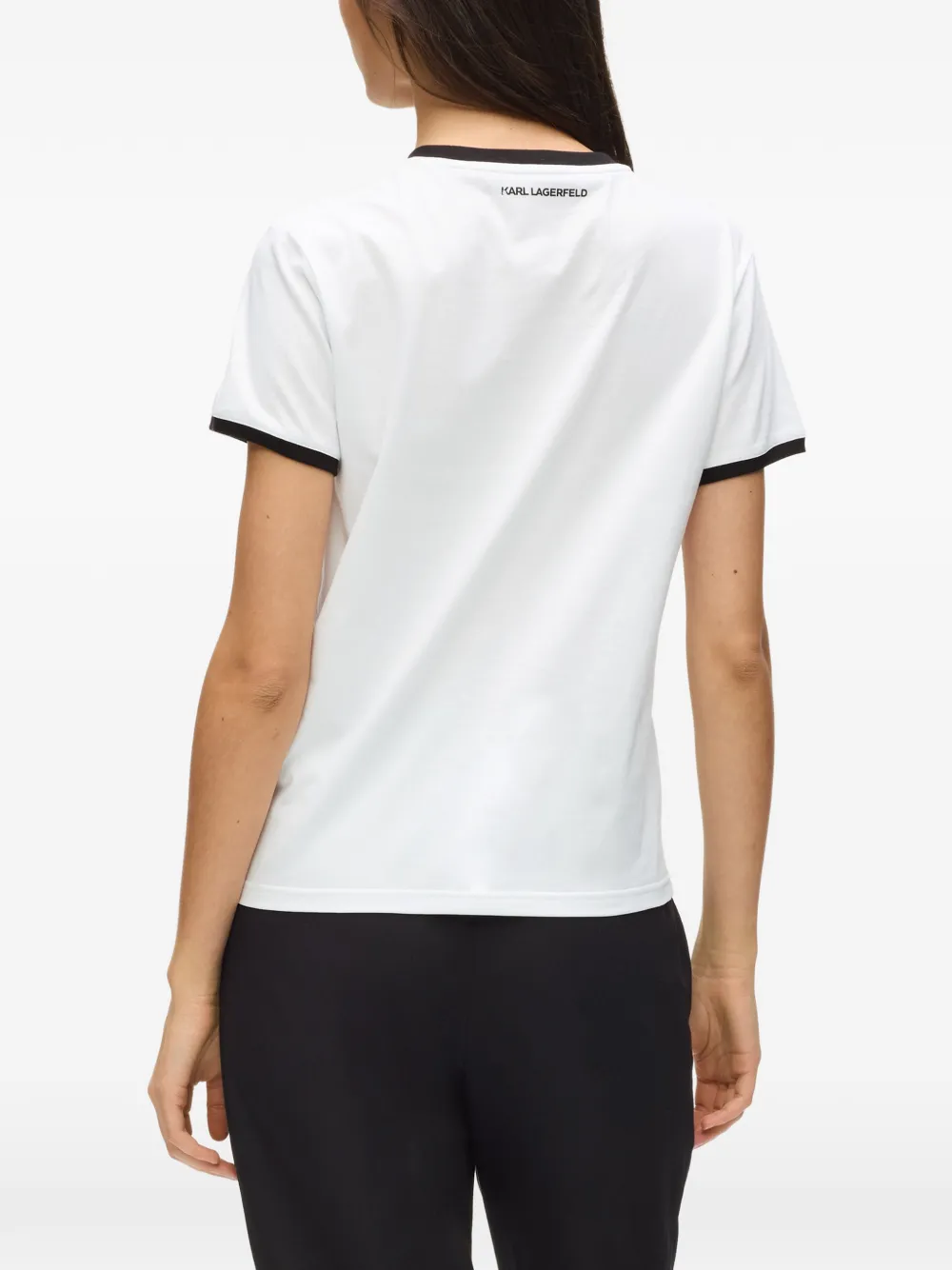 Karl Lagerfeld T-shirt met ronde hals Wit