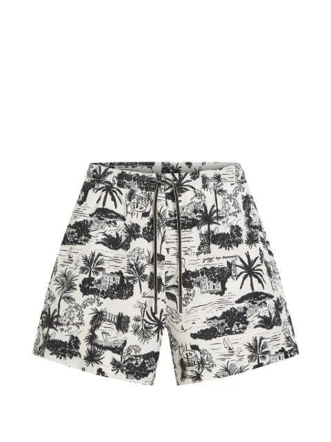 Karl Lagerfeld graphic-print swim shorts