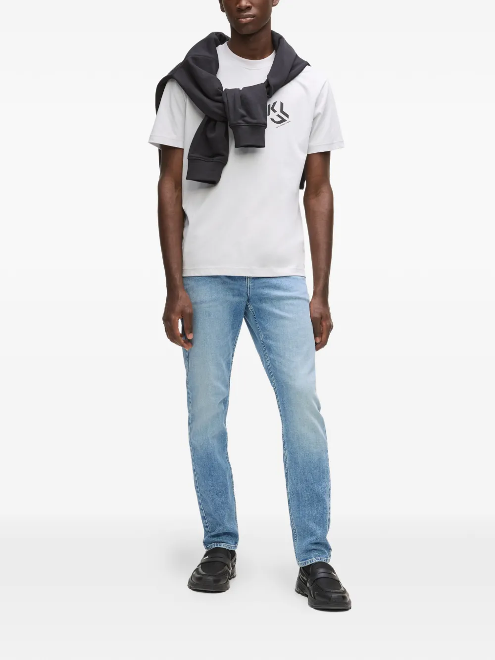 Karl Lagerfeld Jeans met vijf zakken Blauw