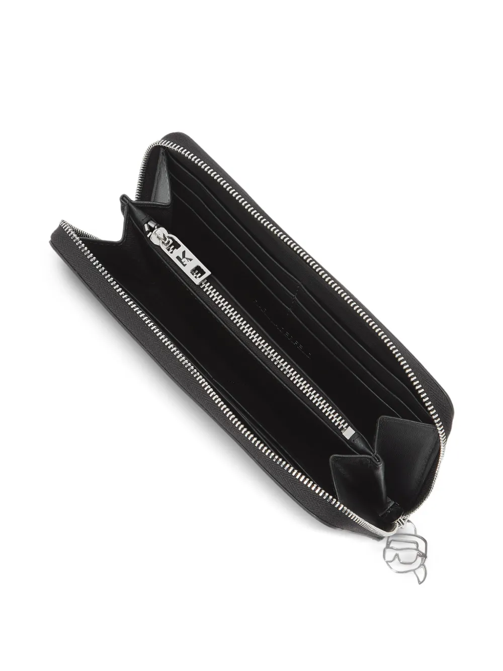  Karl Lagerfeld Ikon Continental Wallet - Black 
