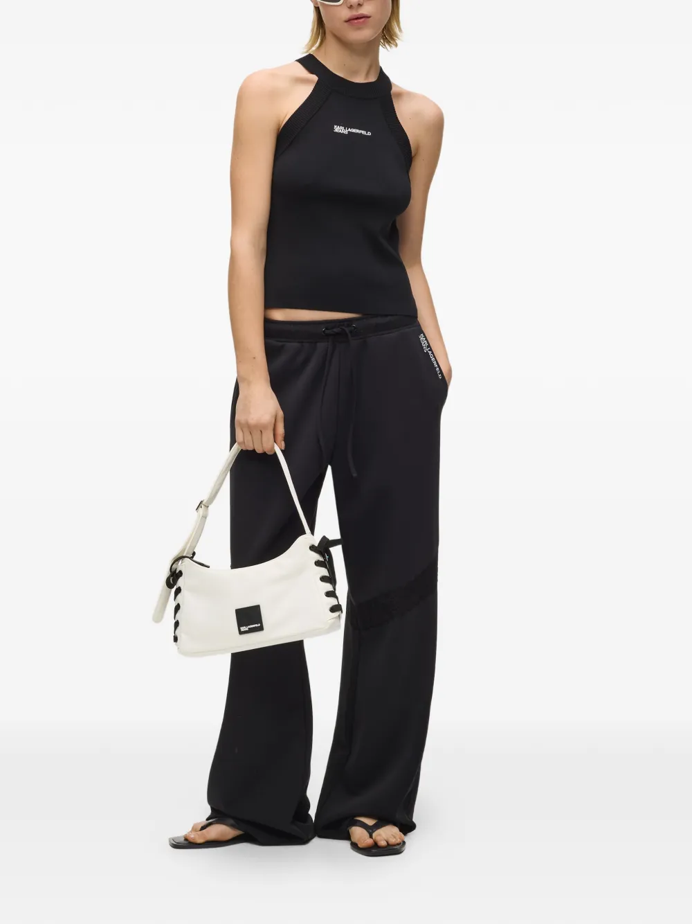 Karl Lagerfeld Jeans Tanktop met logo Zwart