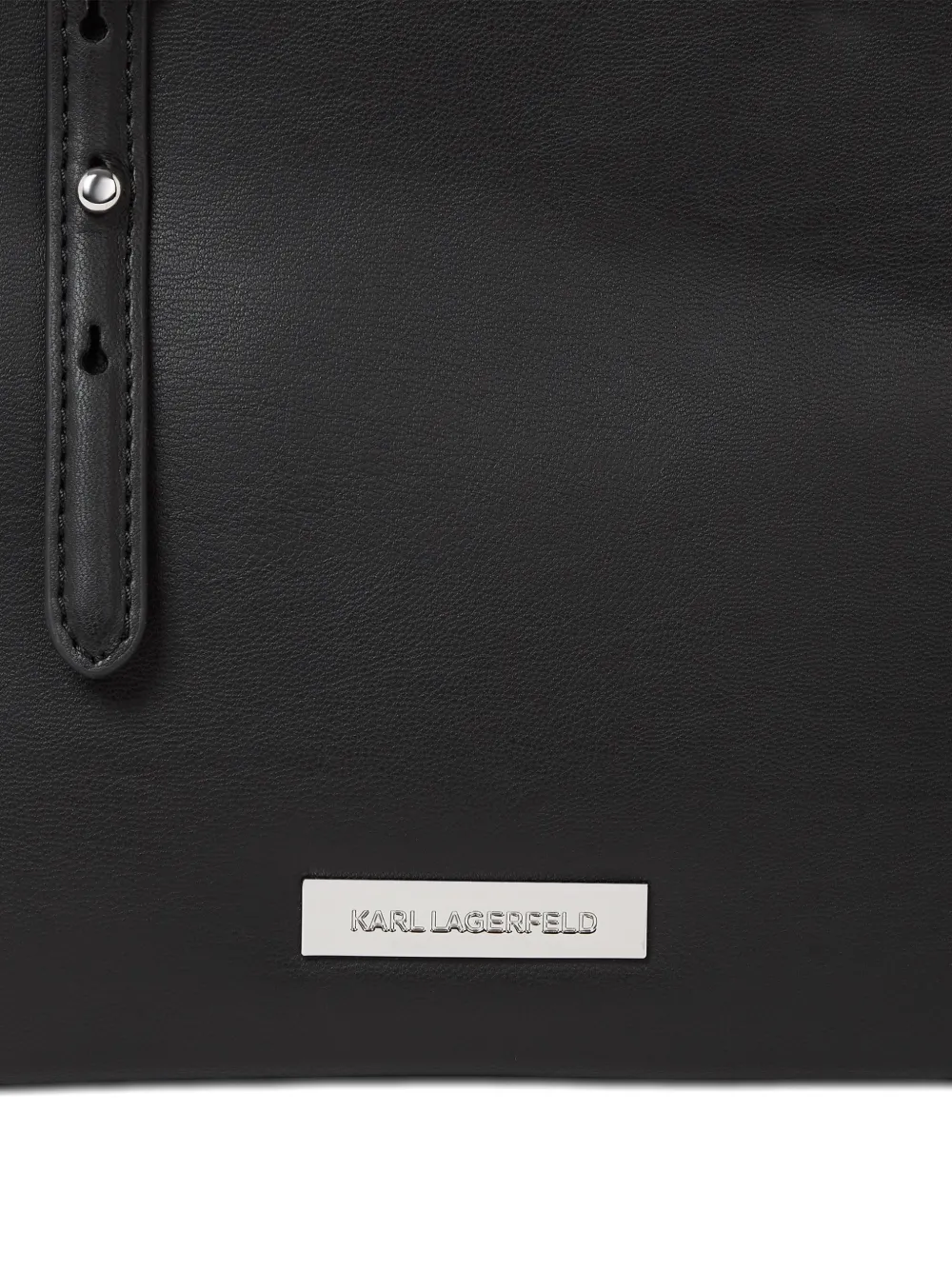 Karl Lagerfeld Shopper met logoplakkaat Zwart