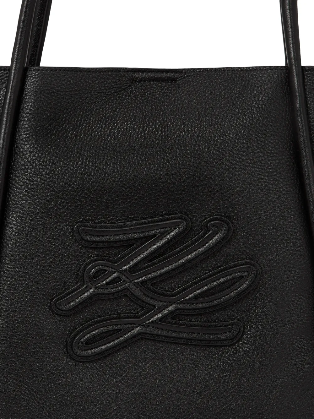 Karl Lagerfeld Medium K Autograph shopper Zwart
