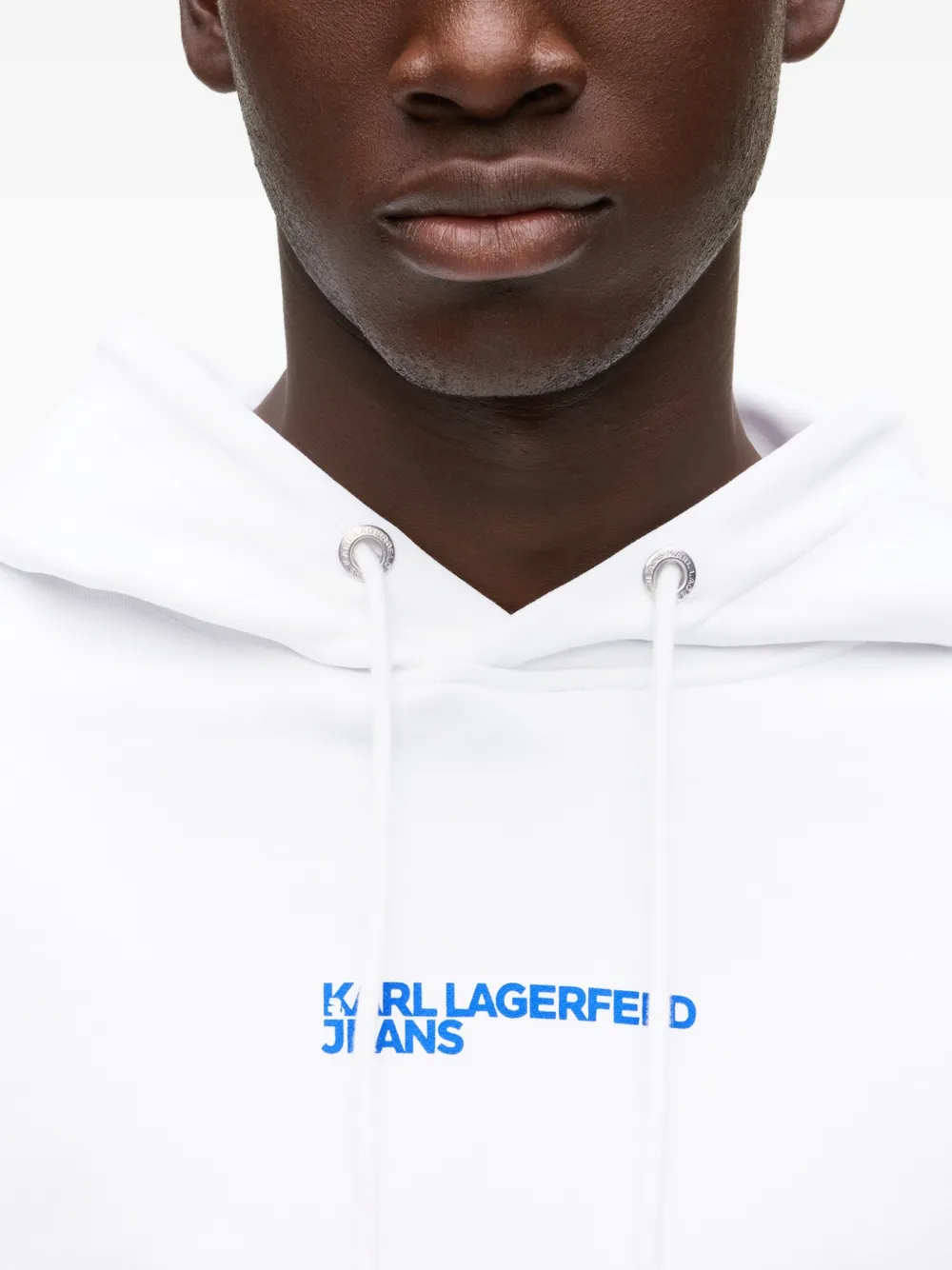 Karl Lagerfeld Jeans Hoodie met print Wit