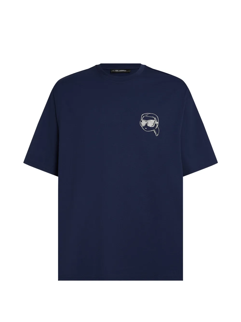 Karl Lagerfeld T-shirt Ikon oversize - Blu