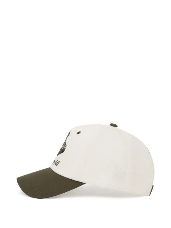 Karl Lagerfeld White Cap with‎ Embroidered Design. Karl Lagerfeld Embroidered White Cap - O/S – Rokit main image 2