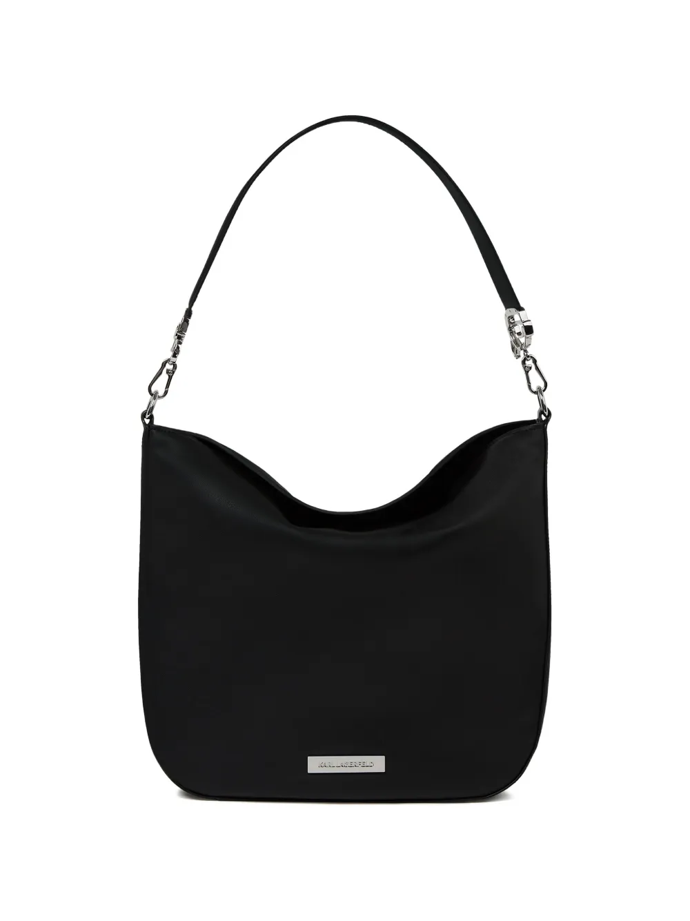 Karl Lagerfeld Borsa a spalla con placca logo - Nero