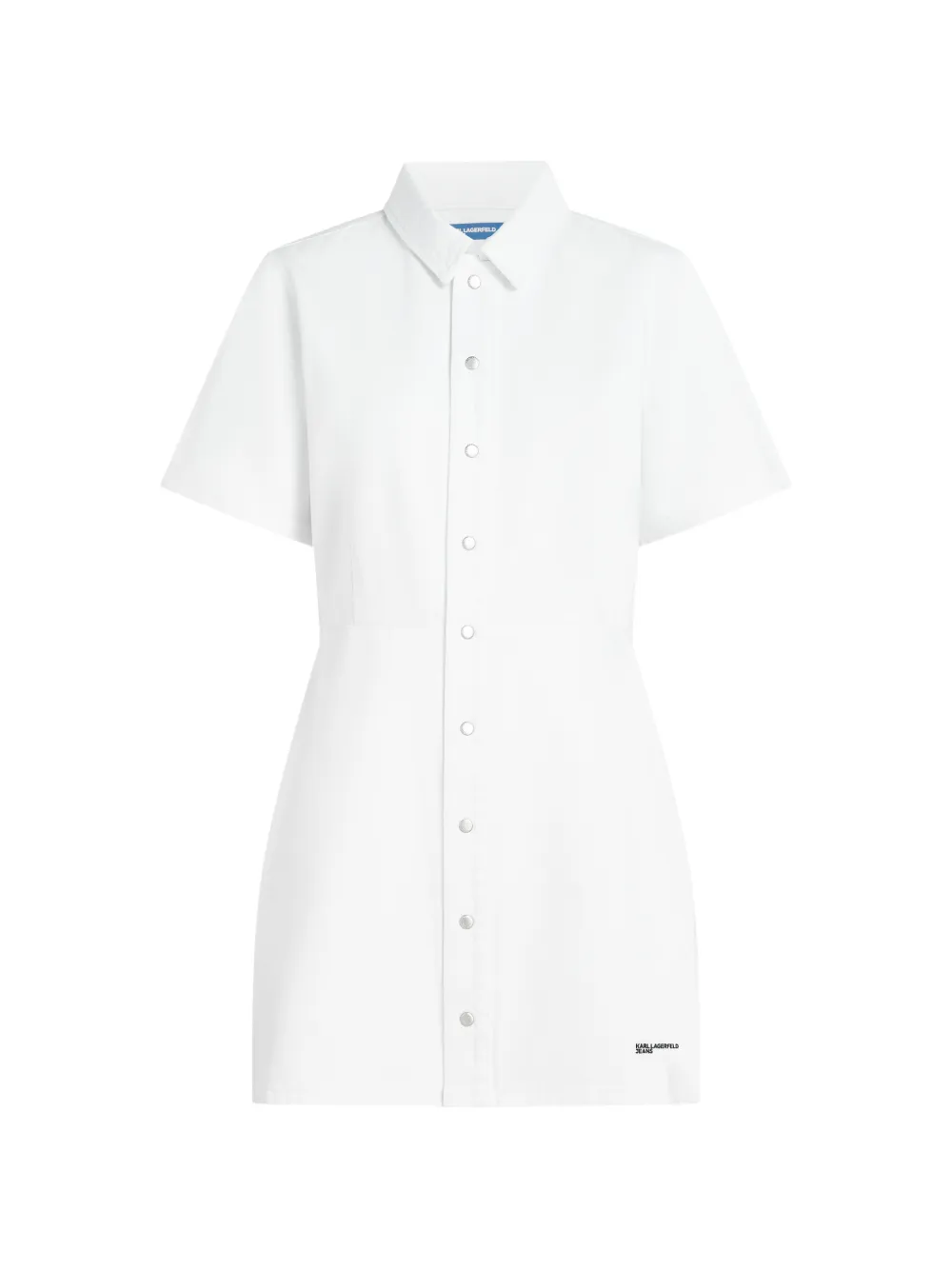 Karl Lagerfeld Jeans Abito corto con bottoni - Bianco