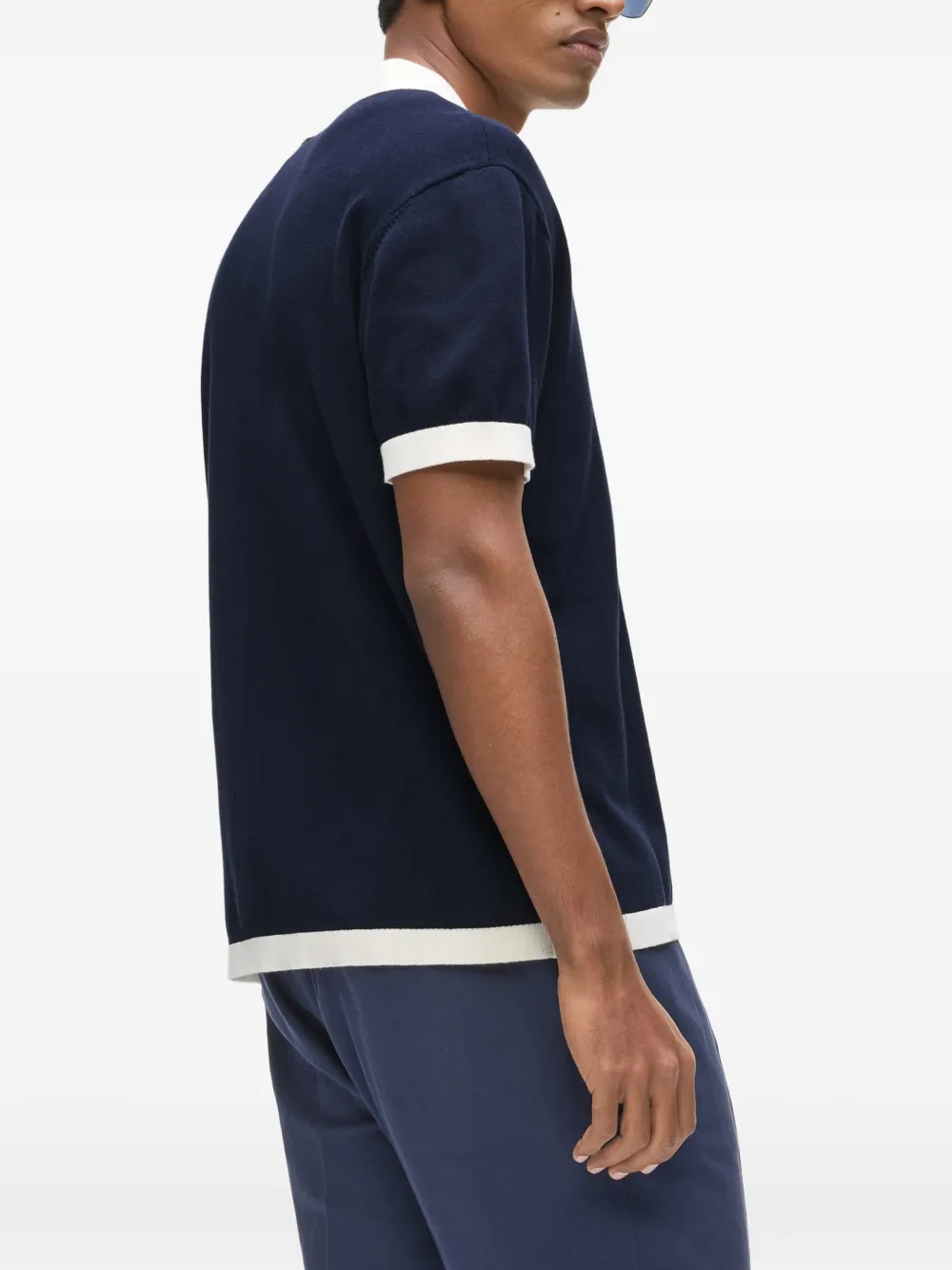 Karl Lagerfeld Resort poloshirt met knopen Blauw