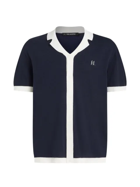 Karl Lagerfeld buttoned resort polo shirt 