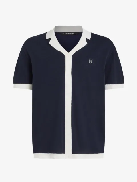 Karl Lagerfeld playera tipo polo con botones