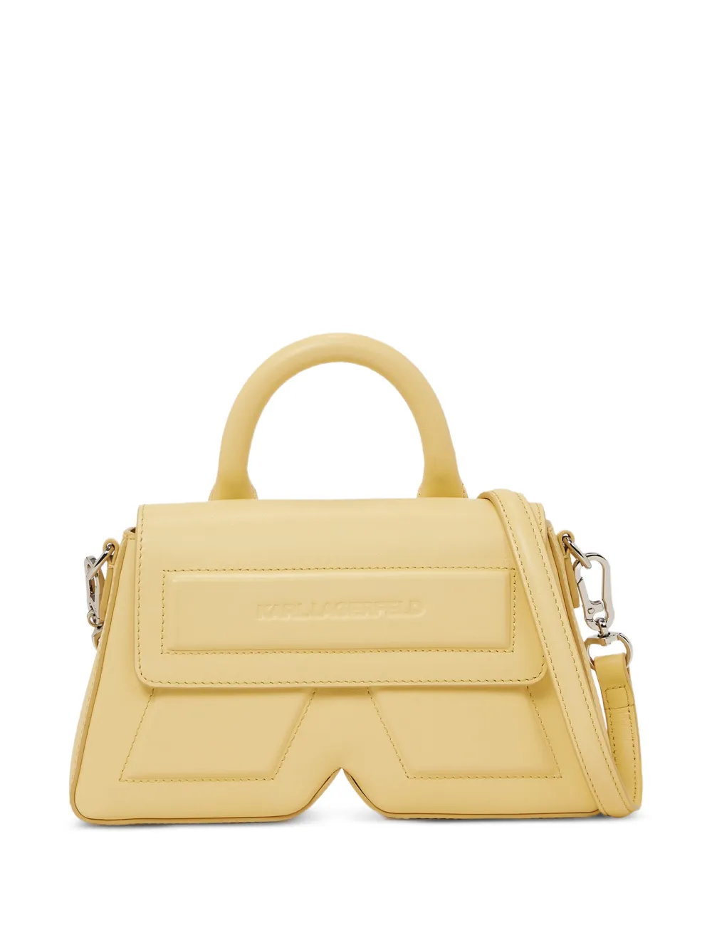 Karl Lagerfeld Borsa tote Ikon/K in pelle - Giallo