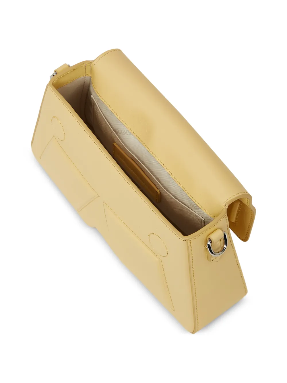 Karl Lagerfeld Ikon K leren shopper Geel