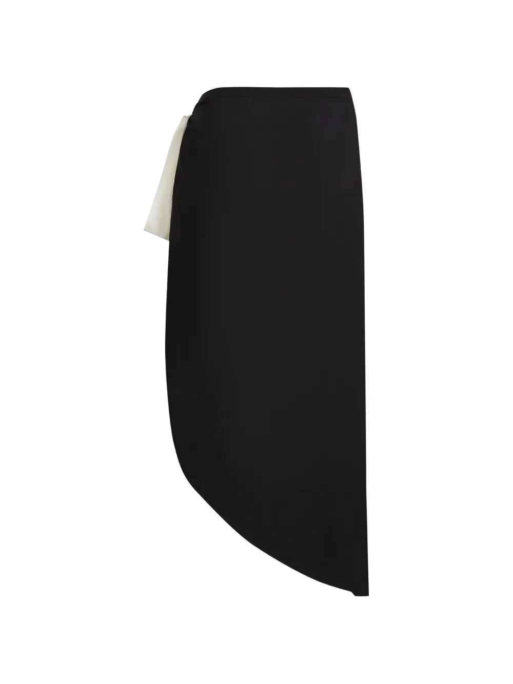  Karl Lagerfeld Sheer Bow Pareo - Black 