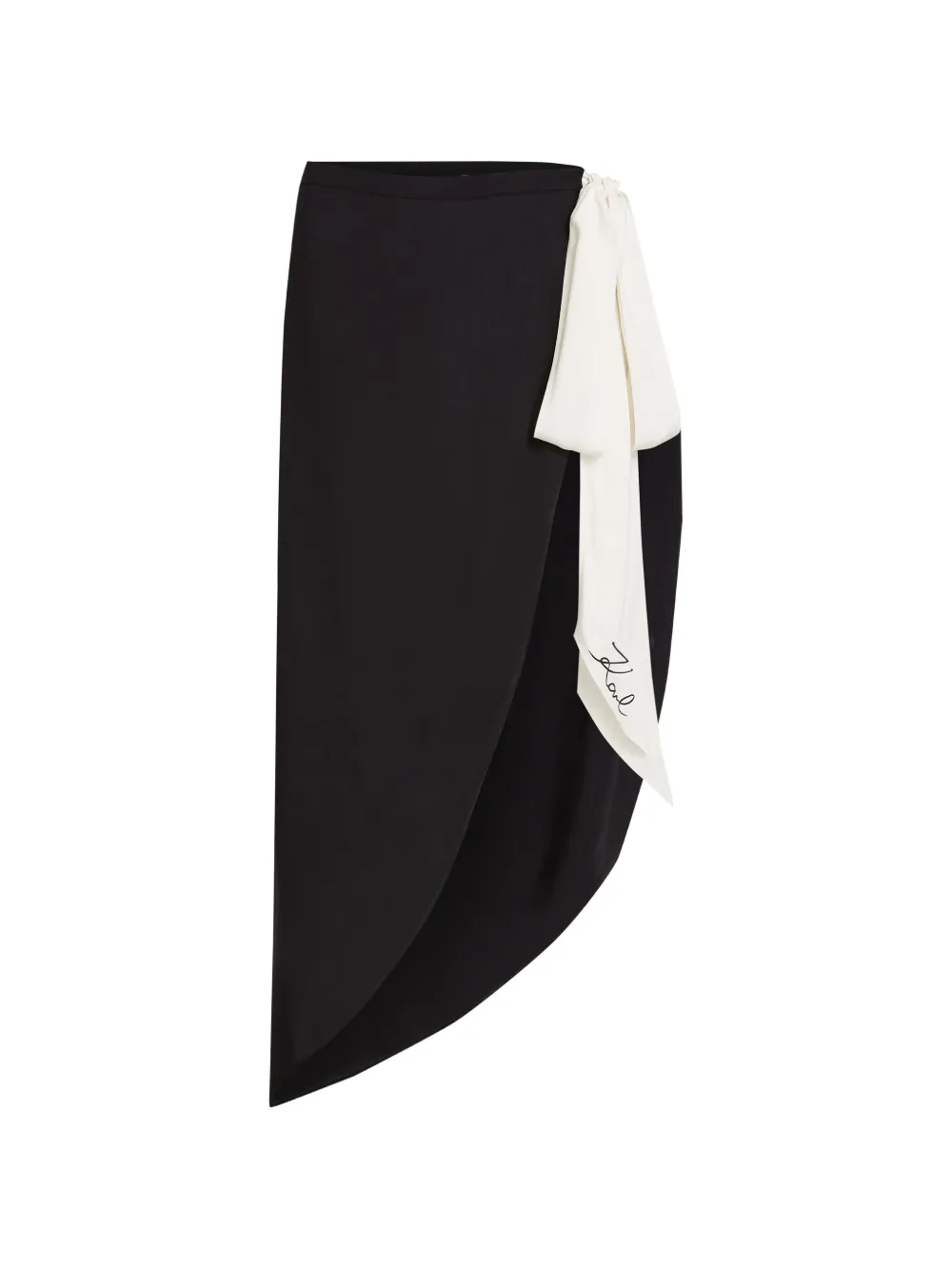 Karl Lagerfeld Pareo con fiocco - Nero