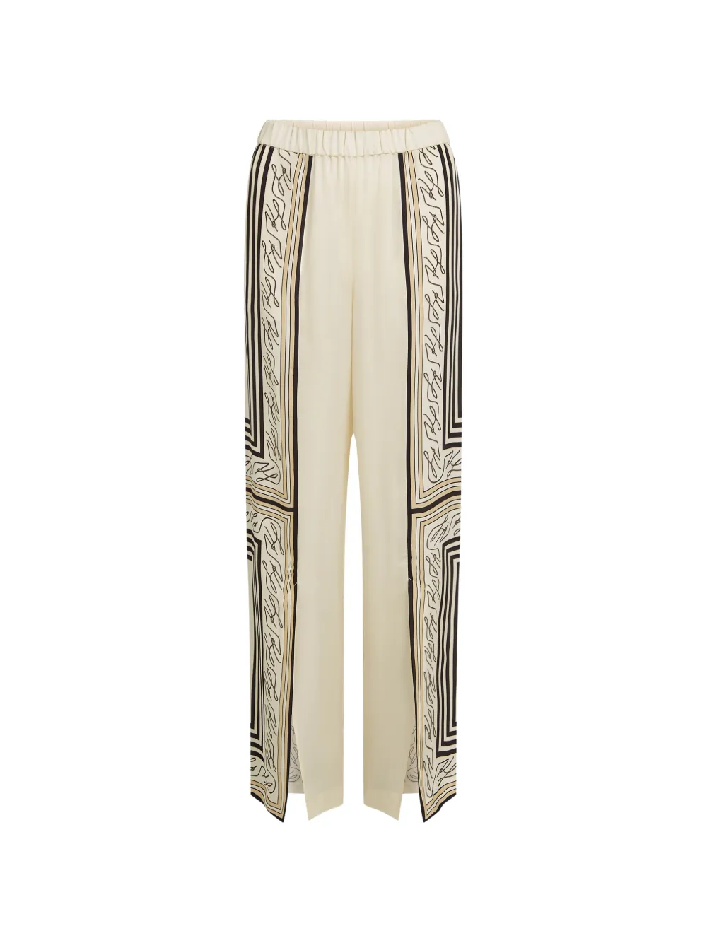 Karl Lagerfeld Pantaloni a palazzo con stampa - Toni neutri
