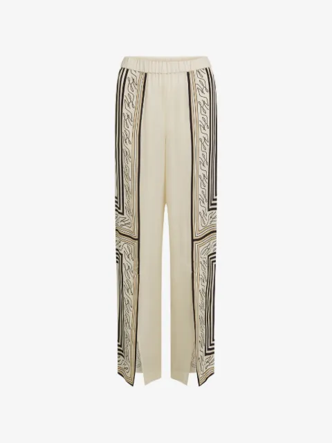 Karl Lagerfeld print-detail palazzo trousers