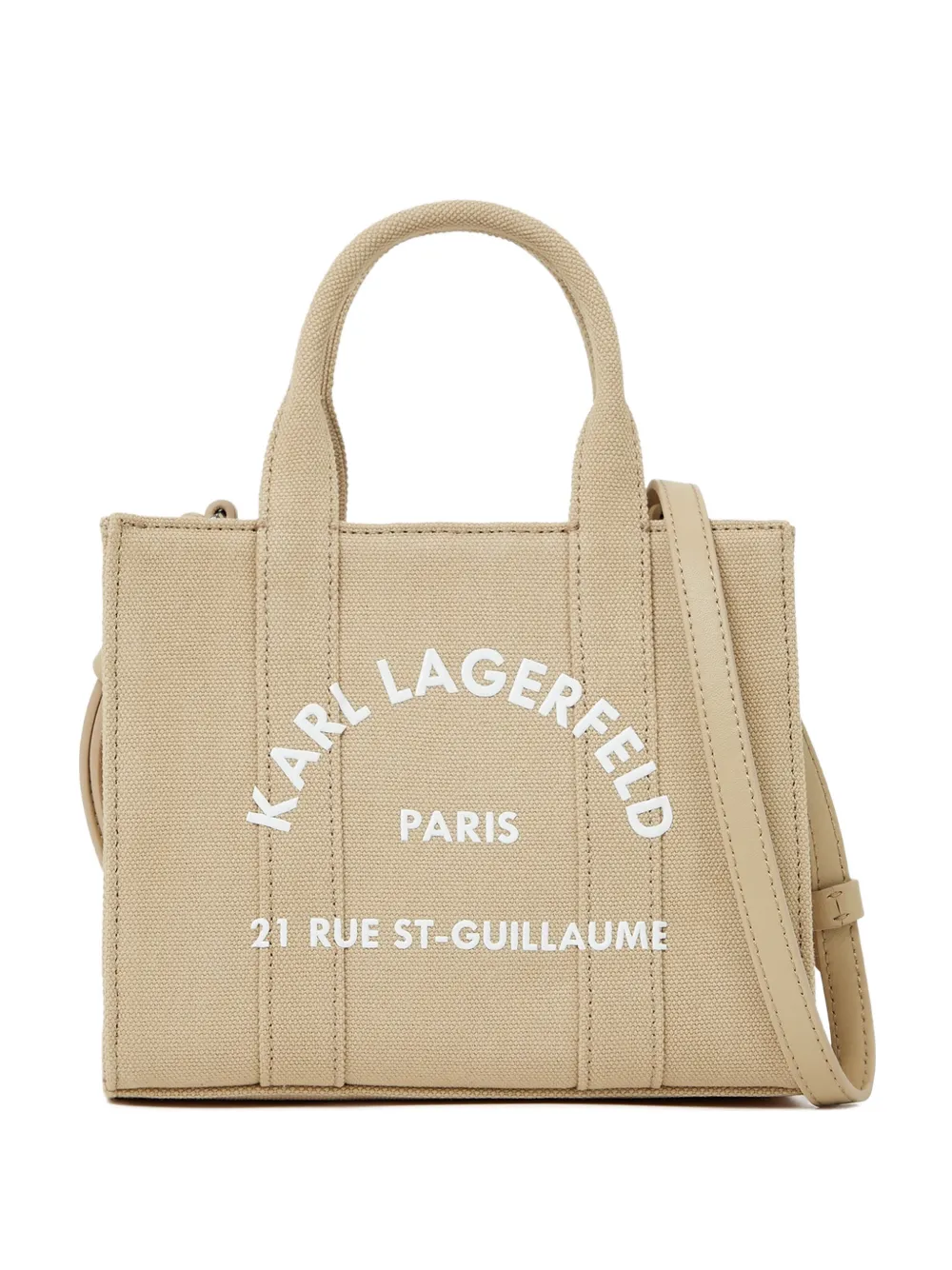 Karl Lagerfeld Borsa tote Rue St-Guillaume mini - Toni neutri