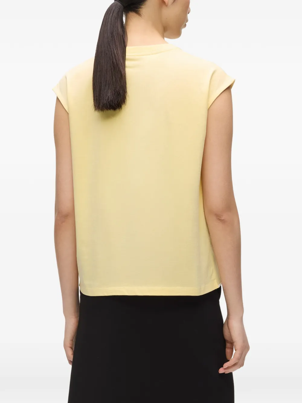 Karl Lagerfeld Tanktop met kenmerkende afwerking Geel