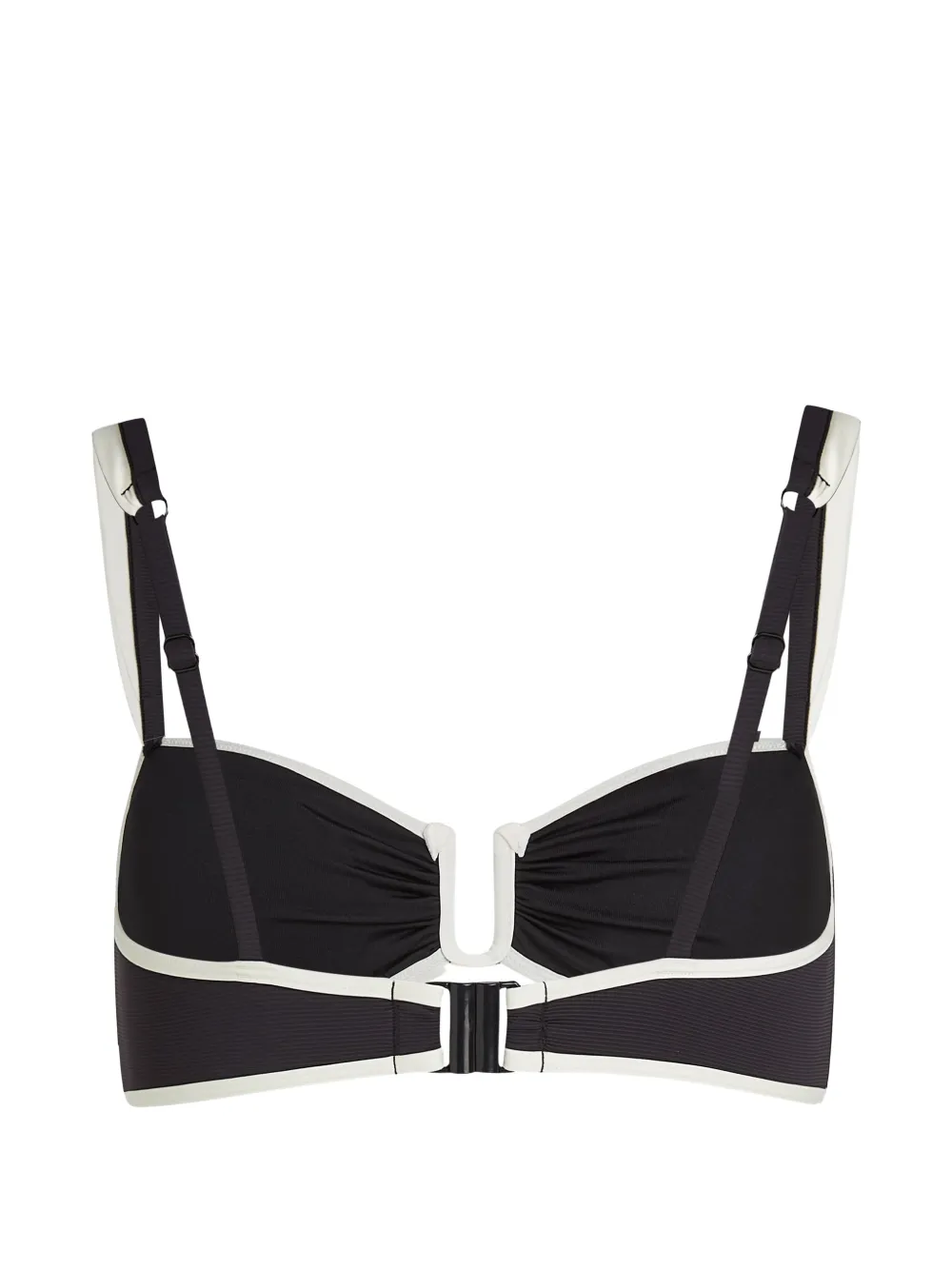  Karl Lagerfeld Signature Bandeau Bikini Top - Black 