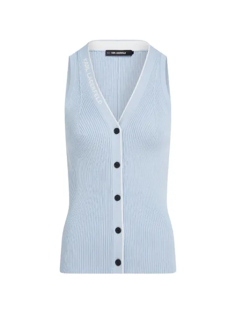 Karl Lagerfeld cárdigan con detalle del logo