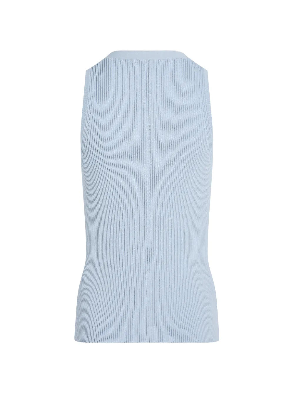 logo-detail sleeveless cardigan