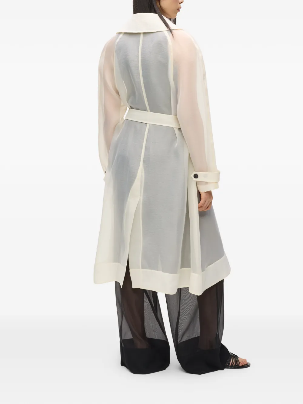 Karl Lagerfeld Organza trenchcoat Beige