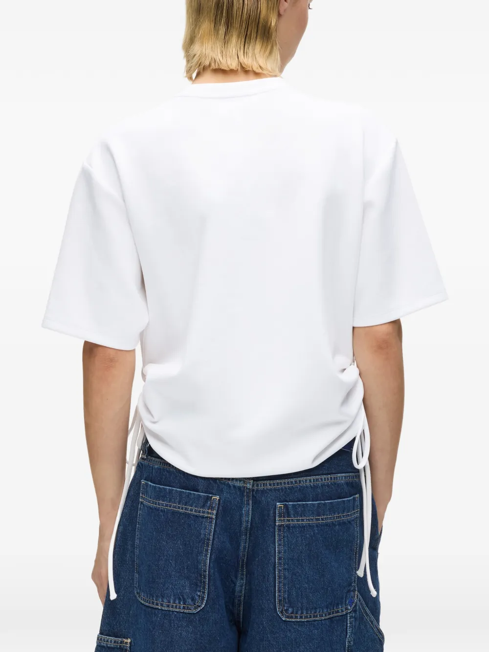 Karl Lagerfeld Jeans T-shirt met strikdetail Wit