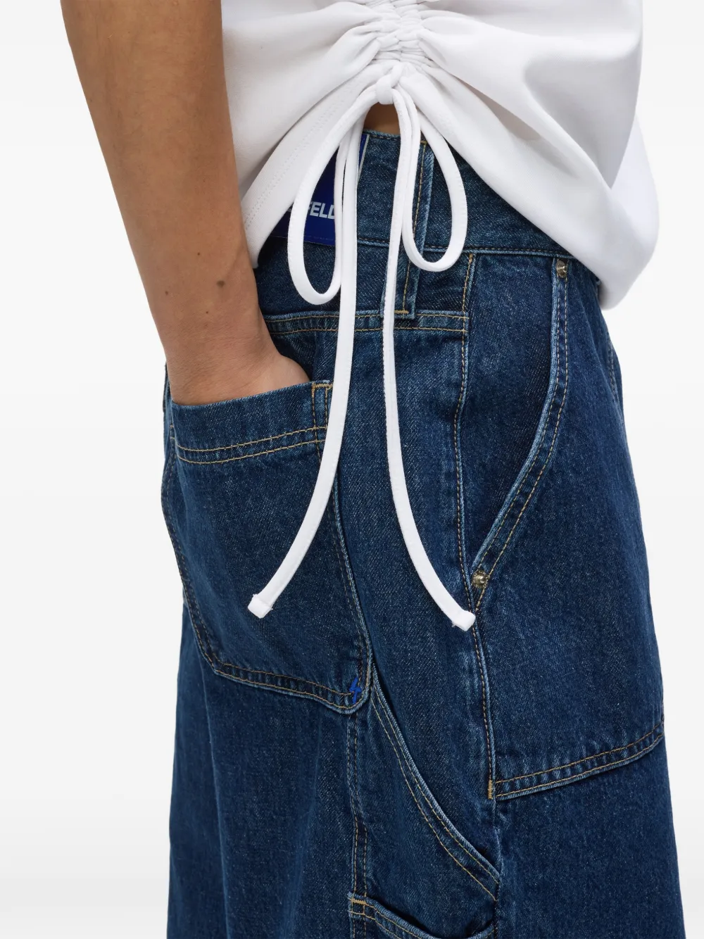 Karl Lagerfeld Jeans T-shirt met strikdetail Wit