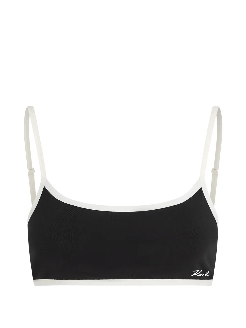 Karl Lagerfeld Reggiseno a fascia - Nero