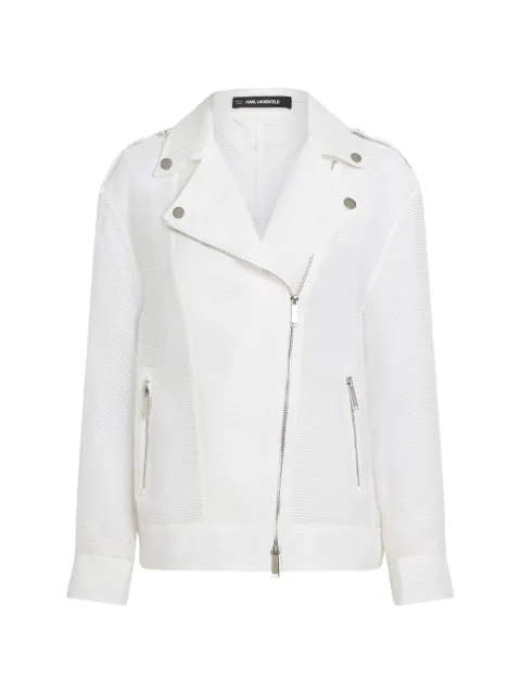 Karl Lagerfeld long-sleeve biker jacket