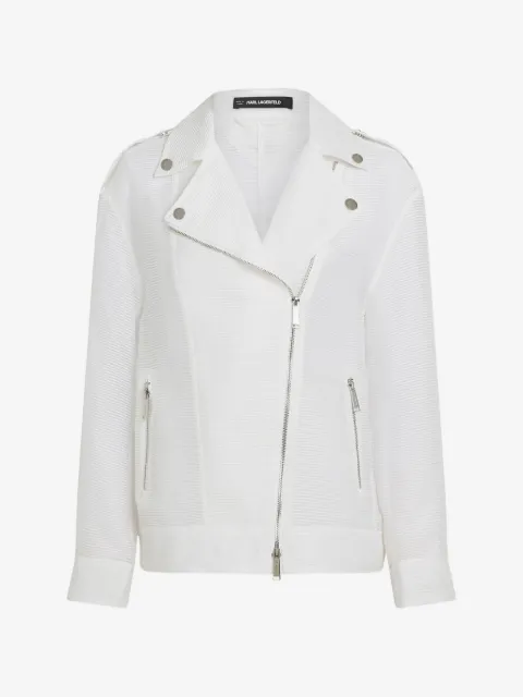 Karl Lagerfeld long-sleeve biker jacket