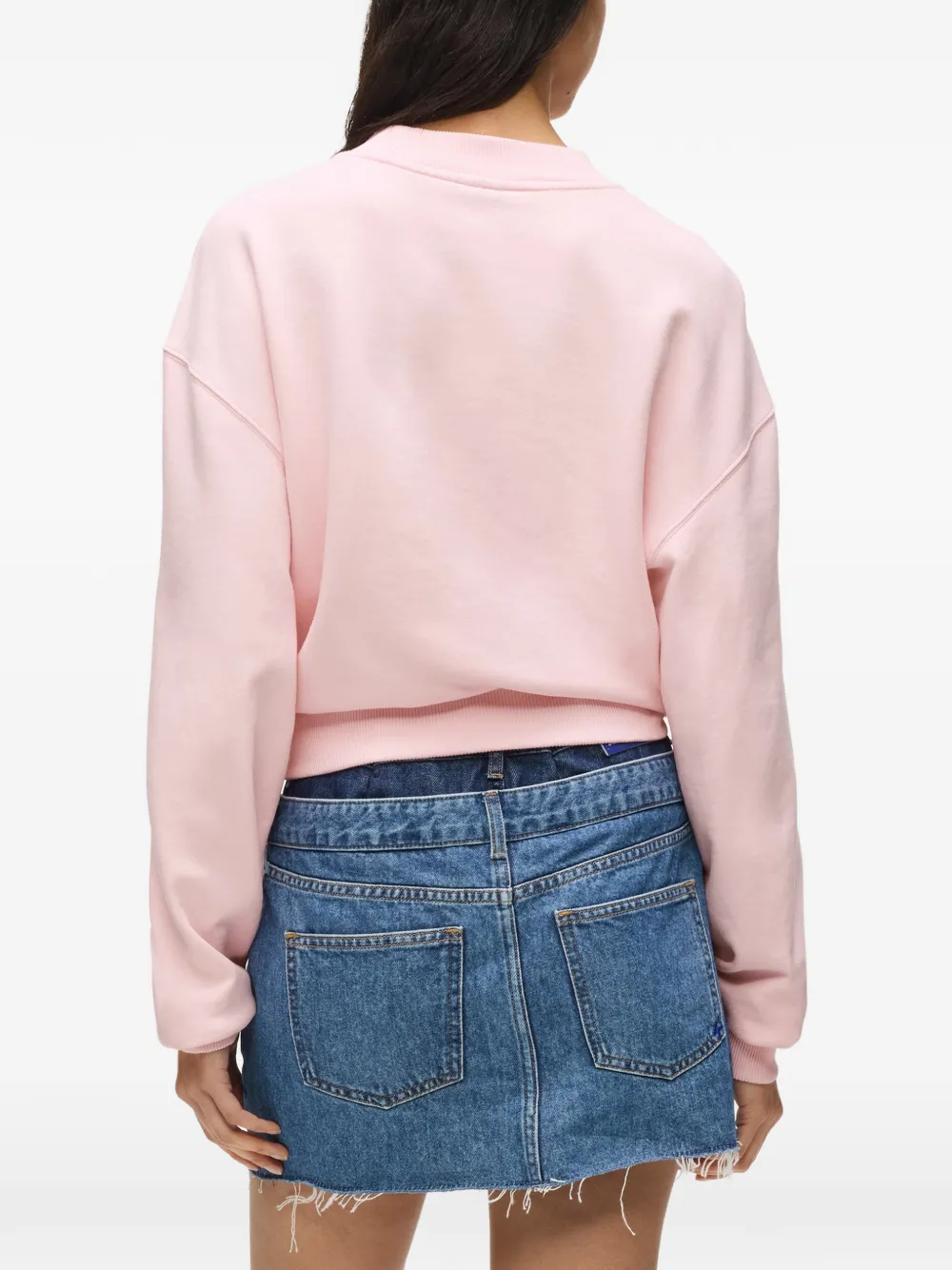 Karl Lagerfeld Jeans Sweater met logo Roze