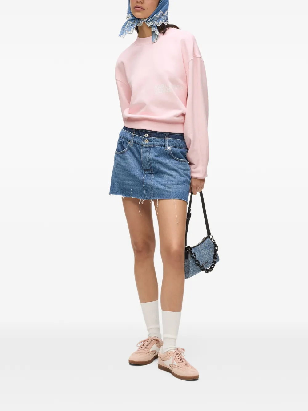  Karl Lagerfeld Jeans Logo Sweatshirt - Pink 