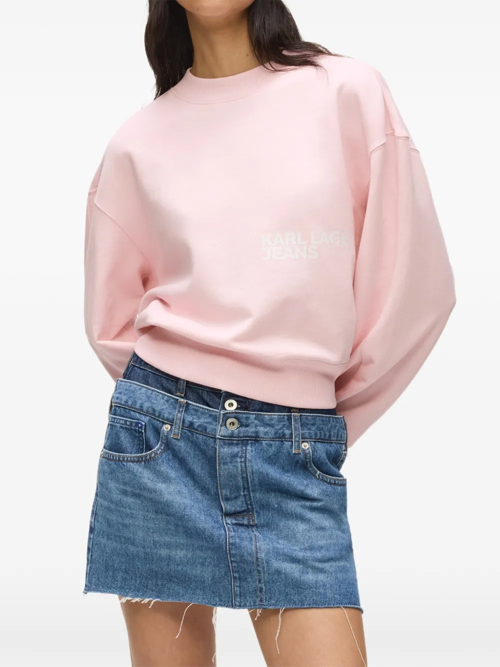  Karl Lagerfeld Jeans Logo Sweatshirt - Pink 